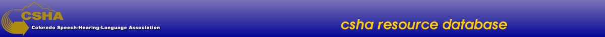 CSHA Resource Database